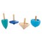 Plantoys Wooden Mini Spinning Tops 4132 - alternate 2