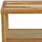 Homeroots 36" Natural Solid Teak Rectangular Shower Bench With Shelf 376700 - alternate 4