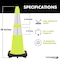 Traffic Kontrol 28in Traffic Safety Cone - 7 Lbs - Lime - 6in +4in Hi Intensity Reflective Collars - 1PC TKTC-28-7-LM-2C - alternate 4