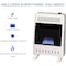 Procom Heating Natural Gas Ventless Blue Flame Heater with Base Feet, 10,000 BTU, T-Stat Control MN100TBA-B - alternate 3
