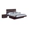 Homeroots Four Piece Wood Brown Solid Wood Bedroom Set With Mirror 343925 - alternate 1