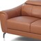 Homeroots Urban 65in Brown Leather Adjustable Headrest Loveseat 480895 - alternate 5