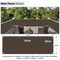 Wrightmaster 2.5 ft. x 25 ft. Brown Balcony Privacy Fence Screen with UV Blockage for Balcony Porch Deck Yard ZR-2525BW - alternate 4