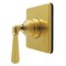 Kingston Brass Single-Handle Six-Way Diverter Valve with Square Trim Kit, Brushed Brass KS4047HL - alternate 1