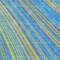 Homeroots 9' X 12' Denim Blue Sky Blue And Gold Striped Washable Indoor Outdoor Area Rug 614975 - alternate 5