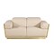 Homeroots 70in Beige And Gold Italian Leather Love Seat 551601 - alternate 1