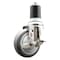 Service Caster 4 Inch 316SS Thermoplastic Rubber Swivel 1-7/8 Inch Expanding Stem Caster Brake SCC-SS316EX20S414-TPRB-TLB-178 - alternate 1