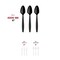 Smarty Had A Party Black Plastic Disposable Spoons (1000 Spoons), 1000PK 420S-BK-CASE - alternate 4