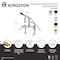 Kingston Brass 7" Center Deck-Mount Clawfoot Tub Faucet with Knurled Handle and Hand Shower, Brushed Nickel AE6008RKX - alternate 2