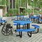 Flash Furniture Round Blue, Polyethylene, Steel, 82.5 in L SLF-EMR-46ADA-BL-GG - alternate 1