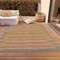 Homeroots 8' X 10' Pewter And Gold Striped Washable Indoor Outdoor Area Rug 610501 - alternate 6