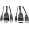 Eaton EATON Tripp Lite Series DisplayPort KVM Cable Kit, 3 in 1 - 4K DisplayPort, USB, 3.5 mm Audio P783-010 - alternate 1