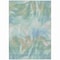 Homeroots 3' X 5' Sky Blue And Ivory Abstract Washable Indoor Outdoor Area Rug 631353 - alternate 4