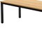 Homeroots 46" Natural and Black Wood and Iron Dining Table 635737 - alternate 4