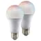 Satco 9.5 Watt, A19 LED, RGB & Tunable White, Starfish IOT, 120 Volt, 800 Lumens, 2PK S11253 - alternate 1
