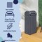 Happimess Darla 14.27-Gallon All-Weather Wicker/Metal Swing Top Hideaway Outdoor Trash Can, Navy/White HPM1201B - alternate 5