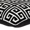 Homeroots 20" Black and White Interlocking Cotton Throw Pillow 529235 - alternate 3