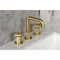 Kingston Brass Widespread Bathroom Faucet with Push Pop-Up Drain, Brushed Brass KS1417RNX - alternate 5