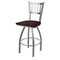 Holland Bar Stool Co 810 Contessa Stainless Steel 36in Swivel Bar Stool with Dark Cherry Maple Seat 81036SSDCMpl - alternate 1