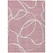 Homeroots 3' X 5' Pink And Ivory Abstract Washable Indoor Outdoor Area Rug 597499 - alternate 3