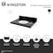 Kingston Brass 30" x 22" Black Granite Vanity Top with Oval Sink, 8" Faucet Drillings, Black/White KVPK3022K38 - alternate 2