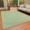 Homeroots 3' X 5' Mint Green Geometric Washable Indoor Outdoor Area Rug 607488 - alternate 4
