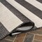 Jonathan Y Negril Two-Tone Wide Stripe Black/Beige 2 ft. x 8 ft. Indoor/Outdoor Runner Rug SMB203B-28 - alternate 4