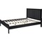 Homeroots Black Solid Wood King Bed Frame 523621 - alternate 3