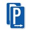 Signmission P Symbol With Right Arrow, 12'' X 18'' 2 Signs, Heavy Gauge Aluminum, 2PK A-1218-2PACK-23511 - alternate 1