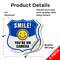Signmission Smile You're On Camera Shield Sign Smile, 4 inch X 4 inch, Vinyl Decal, 2PK SHI-D-2PACK-4-463 - alternate 3