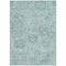 Homeroots 3' X 5' Teal Blue And Gray Damask Washable Indoor Outdoor Area Rug 603791 - alternate 6