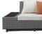 Homeroots Beige Polyester Modular L Shaped Four Piece Standard With Console And Toss Pillows 318798 - alternate 3