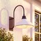 Jonathan Y Stanley 12.25" 1-Light Farmhouse Industrial Iron LED Gooseneck Arm Outdoor Sconce, White JYL7614A - alternate 4