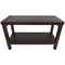 Homeroots Rectangular Teak Shower Stool Or Bench With Shelf In Brown Finish 376668 - alternate 4