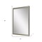 Homeroots 38" Silver Solid Wood Framed Accent Mirror 632824 - alternate 3