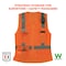 Ergodyne M Orange Class 2 Womens Hi-Vis Surveyor Vest 8247ZW-S - alternate 9