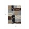 Homeroots 5' X 8' Pewter Gray And Black Geometric Washable Indoor Outdoor Area Rug 612588 - alternate 3