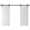 Sartodoors Double Barn Door 56 x 96 inches, BASIC 9422 White, 13FT Rail Track Set, Solid Panel Interior Door BASIC9422DB-B-SKIN-5696 - alternate 1