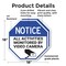 Signmission Notice All Activities Monitored by, 18 inch X 18 inch, Plastic Sign, 2PK OC-P-2PACK-18-326 - alternate 4