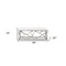 Homeroots 48in White and Silver Tufted Faux Leather Upholstered Bench 473162 - alternate 5