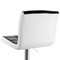 Elama 2 Piece Faux Leather Tufted Bar Stool in Black and White with Chrome Base ELM-742-BLK-WHT - alternate 5