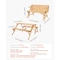 Vevor Picnic Table Wooden Tables and Bench Set with Umbrella Garden Indoor Outdoor OTPC-18 - alternate 4
