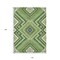 Homeroots 10' X 14' Green Ivory And Beige Tribal Washable Indoor Outdoor Area Rug 598123 - alternate 6