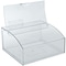 Azar Displays Large Clear Styrene Candy Bin Hinged Lid, Price Tag Slot, 7.25"H x 11.75"W 400435 - alternate 2