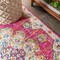 Jonathan Y Bohemian FLAIR Boho Vintage Medallion Pink/Cream 2 ft. x 8 ft. Runner Rug BMF104A-28 - alternate 4