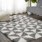 Jonathan Y Alcudia Geometric Shag Beige/Dark Gray 8 ft. x 10 ft. Area Rug SHG100A-8 - alternate 3