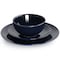 Elama Luna 18 Piece Porcelain Dinnerware Set in Dark Blue EL-LUNA18-DB - alternate 5