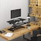 4Dock Standing Desk Riser, 28 in D X 40 in W X Black MT117L-2 - alternate 4