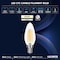 Luxrite 8W LED Candelabra Bulb, 75W Equivalent, E12 Base, 1000 Lumens, 3500K Natural White, 12PK LR21712 - alternate 5