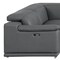 Homeroots Battleship Gray Leather Power Reclining U Shaped Eight Piece Corner Sectional With Console 643927 - alternate 3